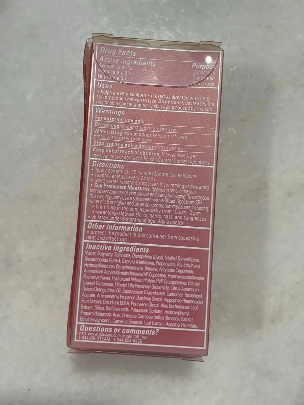 Glossier Invisible Shield Daily Sunscreen SPF35 1oz 30mL